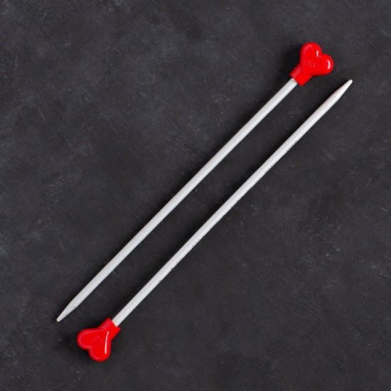 Addi Kalpli 4,5mm 20cm Klasik Alüminyum Örgü Şişi Addi Kalpli 4,5mm 20cm Klasik Alüminyum Örgü Şişi