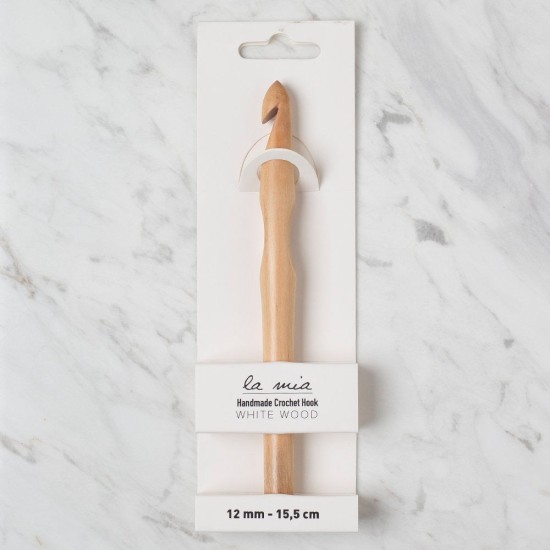 La Mia Whitewood 12 mm 15.5 cm Ahşap Yün Tığ La Mia Whitewood 12 mm 15.5 cm Ahşap Yün Tığ