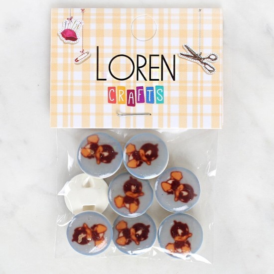 Loren Crafts 8'li Ördek Düğme - 1211 Loren Crafts 8'li Ördek Düğme - 1211
