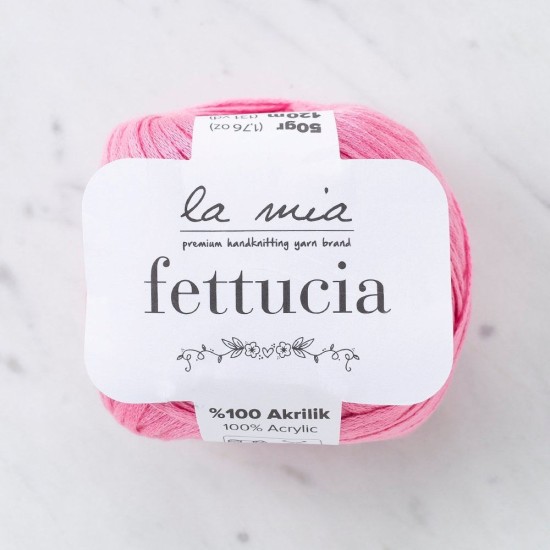 La Mia Fettucia Pembe El Örgü İpi - L046 - 33888 La Mia Fettucia Pembe El Örgü İpi - L046 - 33888