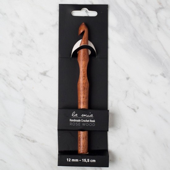 La Mia Rosewood 12 mm 15.5 cm Ahşap Yün Tığ La Mia Rosewood 12 mm 15.5 cm Ahşap Yün Tığ