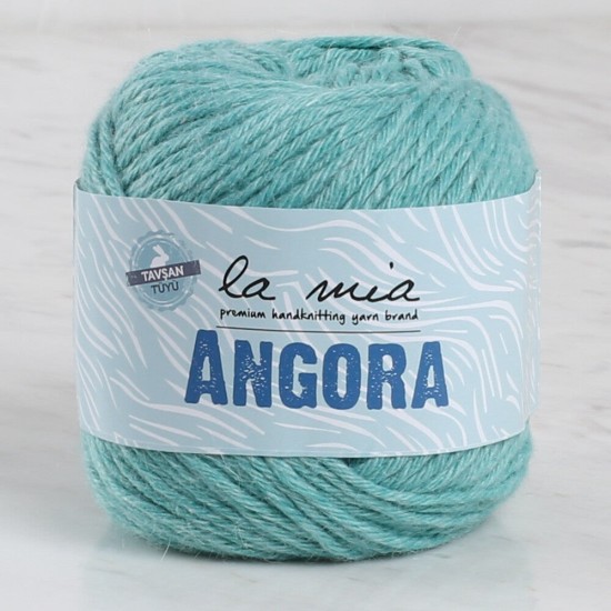 La Mia Angora 50gr Mint Yeşili El Örgü İpi - L130 - 33805 La Mia Angora 50gr Mint Yeşili El Örgü İpi - L130 - 33805