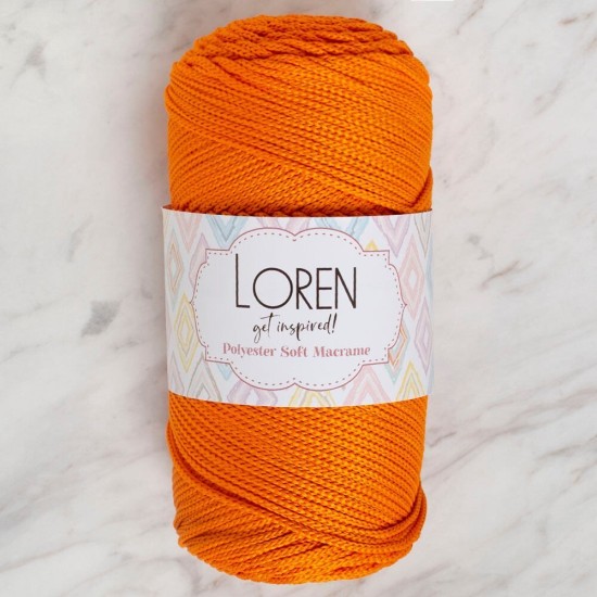 Loren Polyester Soft Macrame Turuncu El Örgü İpi - LM011 - 34430 Loren Polyester Soft Macrame Turuncu El Örgü İpi - LM011 - 34430