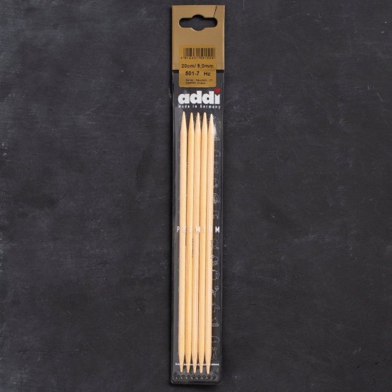 Addi Bambus 5mm 20cm Bambu Çorap Şişi - 501-7 Addi Bambus 5mm 20cm Bambu Çorap Şişi - 501-7