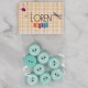 Loren Crafts yeşil 8 li kalp düğme - 477 Loren Crafts yeşil 8 li kalp düğme - 477
