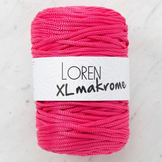 Loren XL Makrome Fuşya El Örgü İpi - R013 - 33713 Loren XL Makrome Fuşya El Örgü İpi - R013 - 33713