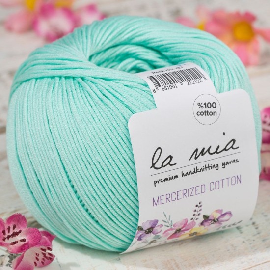 La Mia Mercerized Cotton Açık Yeşil El Örgü İpi - 137 - 33588 La Mia Mercerized Cotton Açık Yeşil El Örgü İpi - 137 - 33588