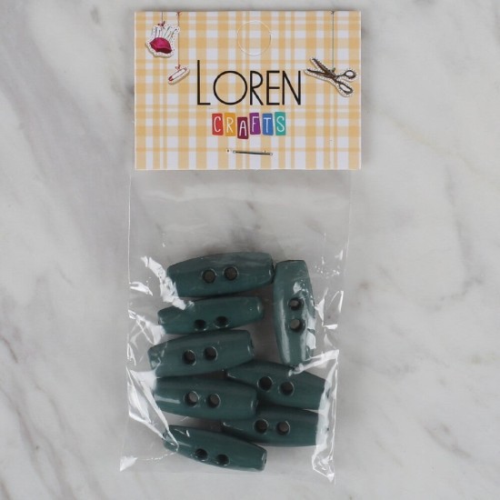 Loren Crafts yeşil 8 li çoban düğmesi - 65 Loren Crafts yeşil 8 li çoban düğmesi - 65