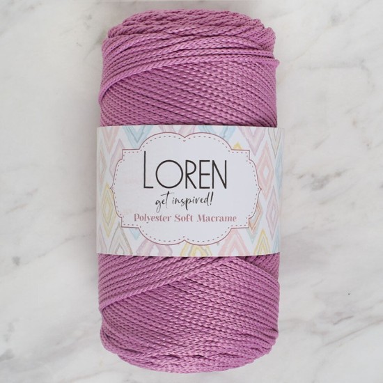 Loren Polyester Soft Macrame Gül Kurusu El Örgü İpi - LM021 - 34450 Loren Polyester Soft Macrame Gül Kurusu El Örgü İpi - LM021 - 34450
