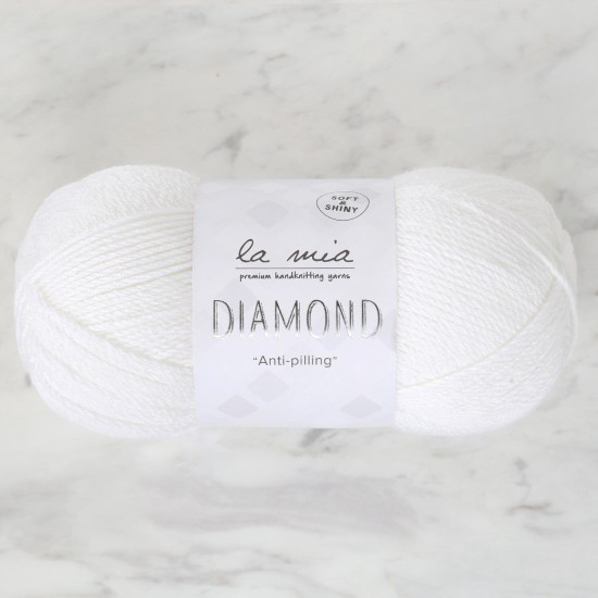 La Mia Diamond Beyaz El Örgü İpi - L001 - 33721 La Mia Diamond Beyaz El Örgü İpi - L001 - 33721
