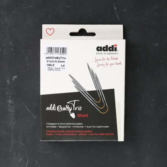 Addi CrasyTrio 3 lü 5 Mm 21 Cm Misinalı Çorap Şişi Addi CrasyTrio 3 lü 5 Mm 21 Cm Misinalı Çorap Şişi