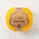 Loren Natural Cotton Hardal Sarı El Örgü İpi - R002 - 33919 Loren Natural Cotton Hardal Sarı El Örgü İpi - R002 - 33919