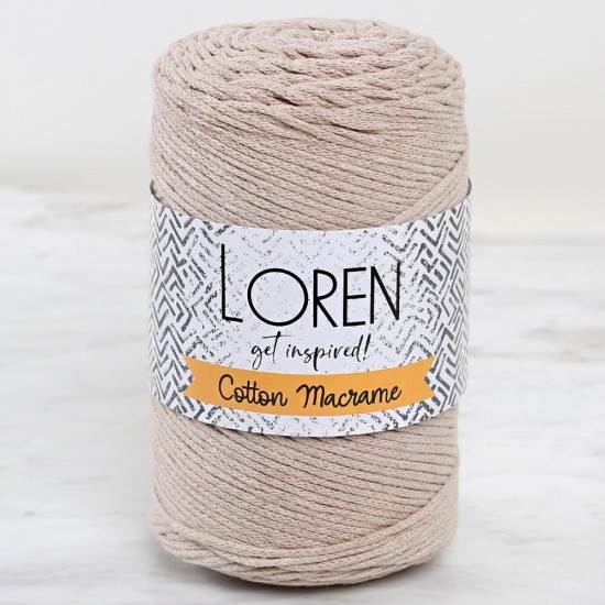 Loren Cotton Macrame Bej - R084 - 34363 Loren Cotton Macrame Bej - R084 - 34363