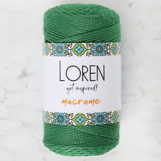 Loren Macrame Yeşil El Örgü İpi - RM 0172 - 34348 Loren Macrame Yeşil El Örgü İpi - RM 0172 - 34348