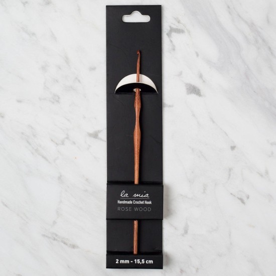 La Mia Rosewood 2 mm 15.5 cm Ahşap Yün Tığ La Mia Rosewood 2 mm 15.5 cm Ahşap Yün Tığ