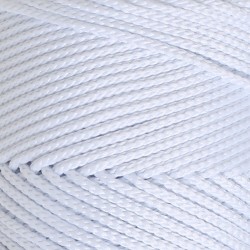 Loren Polyester Soft Macrame Optik Beyaz El Örgü İpi - LM001 - 34426