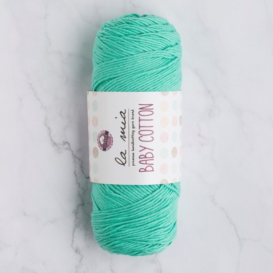 La Mia Baby Cotton Su Yeşili El Örgü İpi - L027 - 33649 La Mia Baby Cotton Su Yeşili El Örgü İpi - L027 - 33649
