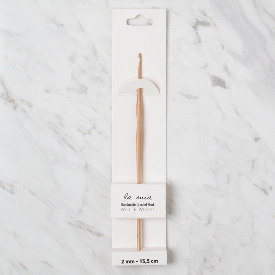 La Mia Whitewood 2 mm 15.5 cm Ahşap Yün Tığ La Mia Whitewood 2 mm 15.5 cm Ahşap Yün Tığ