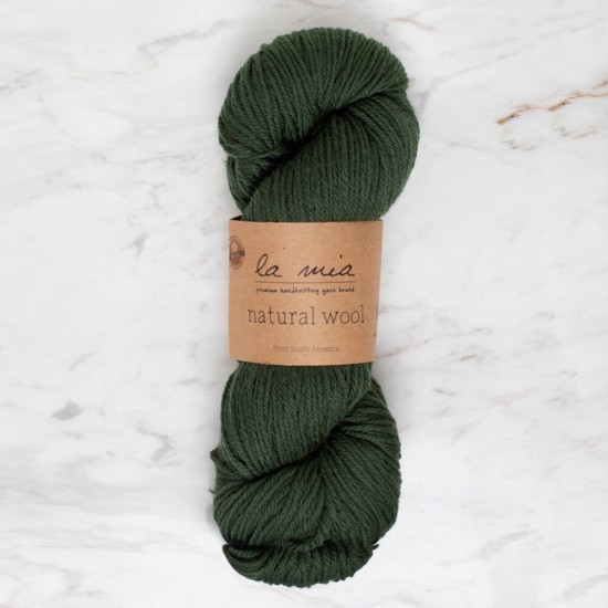 La Mia Natural Wool Yeşil El Örgü İpi - L801 - 34399 La Mia Natural Wool Yeşil El Örgü İpi - L801 - 34399