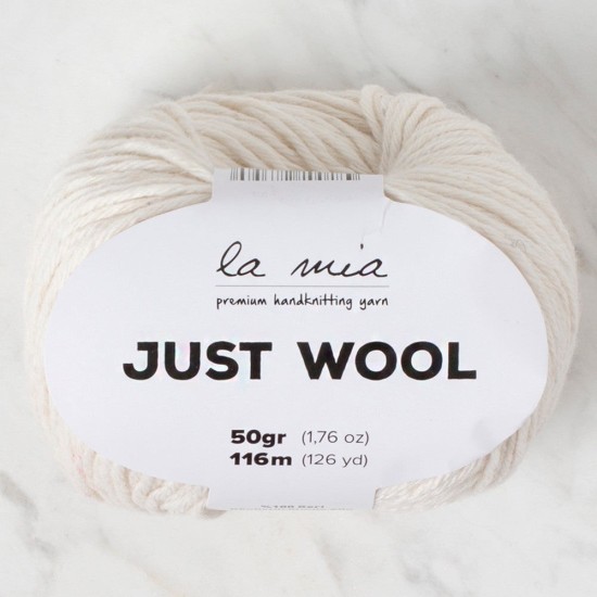 La Mia Just Wool Krem El Örgü İpi - LT018 - 34183 La Mia Just Wool Krem El Örgü İpi - LT018 - 34183