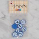 Loren Crafts koyu mavi 8 li balık düğme - 576 Loren Crafts koyu mavi 8 li balık düğme - 576