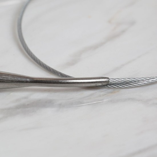 Loren Crafts 7 mm Çelik Misinalı Şiş 60 cm Loren Crafts 7 mm Çelik Misinalı Şiş 60 cm