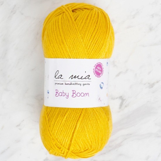 La Mia Baby Boom Sarı El Örgü İpi - 1321 - 34128 La Mia Baby Boom Sarı El Örgü İpi - 1321 - 34128