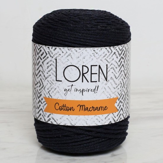 Loren Cotton Macrame Lacivert - R005 - 34361 Loren Cotton Macrame Lacivert - R005 - 34361