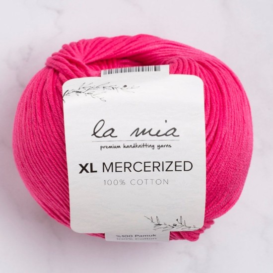 La Mia XL Mercerized Fuşya El Örgü İpi - 35 - 33763 La Mia XL Mercerized Fuşya El Örgü İpi - 35 - 33763