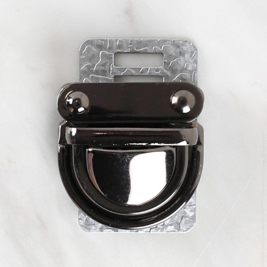 Loren Metal Çanta Kilidi Siyah Loren Metal Çanta Kilidi Siyah