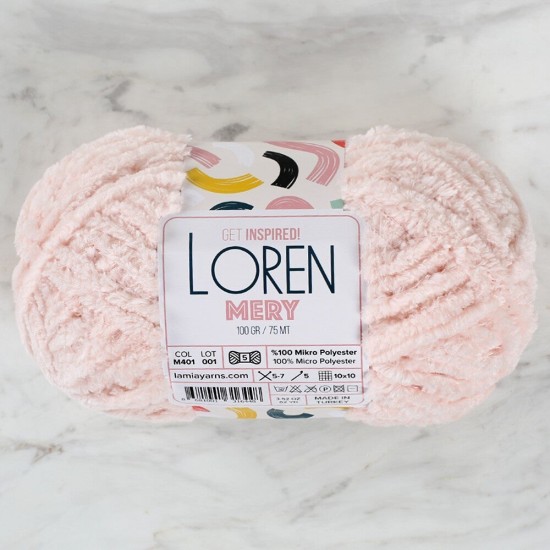 Loren Mery Pudra Pembesi El Örgü İpi - M401 - 34309 Loren Mery Pudra Pembesi El Örgü İpi - M401 - 34309