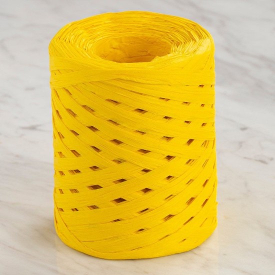 Loren Natural Raffia 90 gr Sarı Kağıt İp - 9 Loren Natural Raffia 90 gr Sarı Kağıt İp - 9