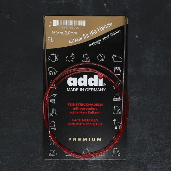 Addi 2,0mm 150cm Misinalı Dantel Şişi - 775-7 Addi 2,0mm 150cm Misinalı Dantel Şişi - 775-7