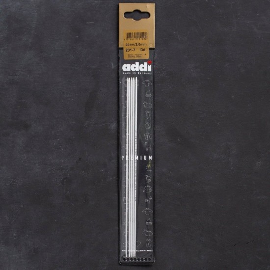 Addi 2mm 20cm 5 li Çorap Şişi - 201-7 Addi 2mm 20cm 5 li Çorap Şişi - 201-7