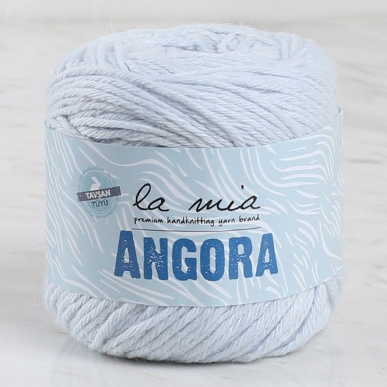 La Mia Angora Buz Mavi El Örgü İpi - L128 - 34214 La Mia Angora Buz Mavi El Örgü İpi - L128 - 34214
