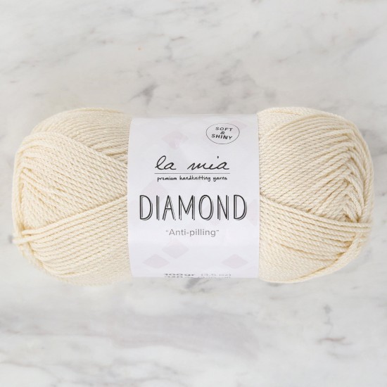 La Mia Diamond Krem El Örgü İpi - L075 - 33727 La Mia Diamond Krem El Örgü İpi - L075 - 33727