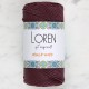 Loren Macrame Koyu Bordo El Örgü İpi - RM115 Loren Macrame Koyu Bordo El Örgü İpi - RM115