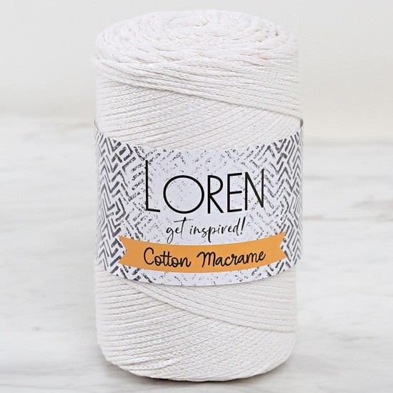 Loren Cotton Macrame Açık Krem - 702 - 34364 Loren Cotton Macrame Açık Krem - 702 - 34364