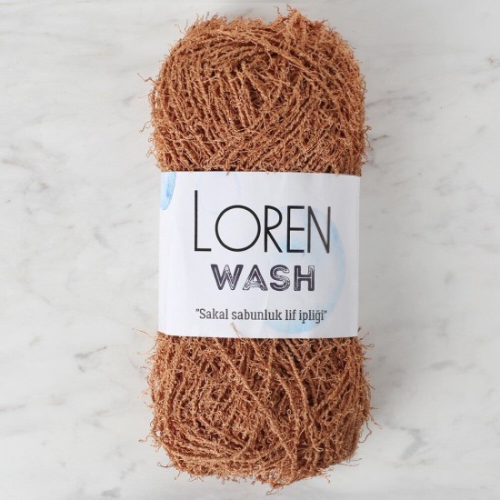 Loren Wash Kahverengi El Örgü İpi - R144 - 34035 Loren Wash Kahverengi El Örgü İpi - R144 - 34035