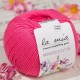 La Mia Mercerized Cotton Koyu Pembe El Örgü İpi - 35 - 33595 La Mia Mercerized Cotton Koyu Pembe El Örgü İpi - 35 - 33595