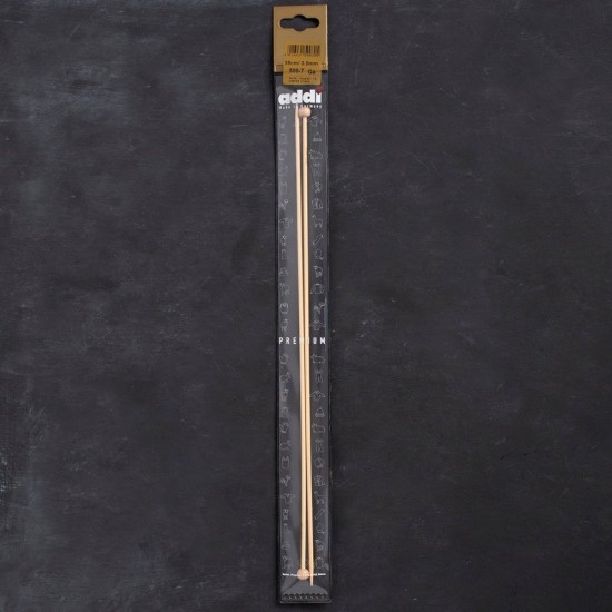 Addi Bambus 3mm 35cm Bambu Örgü Şişi - 500-7 Addi Bambus 3mm 35cm Bambu Örgü Şişi - 500-7
