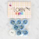 Loren Crafts 8'li Balık Düğme - 1182 Loren Crafts 8'li Balık Düğme - 1182