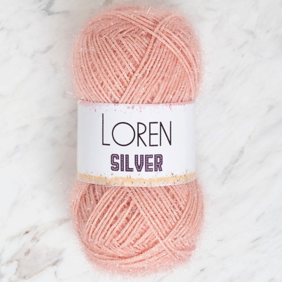 Loren Silver Pudra Pembe El Örgü İpi - RS0040 - 34079 Loren Silver Pudra Pembe El Örgü İpi - RS0040 - 34079