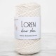 Loren Decor Slim 3 Büküm Makrome İpi Krem - L002 Loren Decor Slim 3 Büküm Makrome İpi Krem - L002