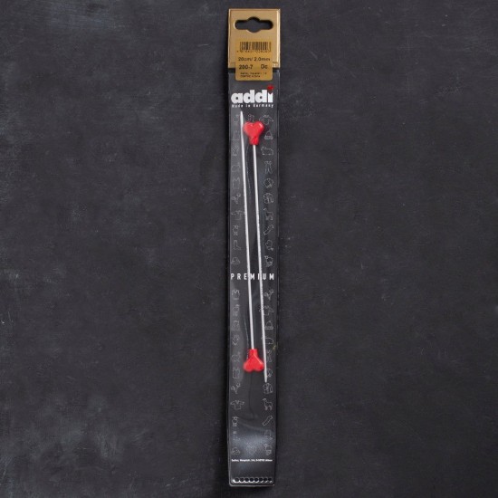 Addi Kalpli 2mm 20cm Klasik Alüminyum Örgü Şişi - Addi Kalpli 2mm 20cm Klasik Alüminyum Örgü Şişi -