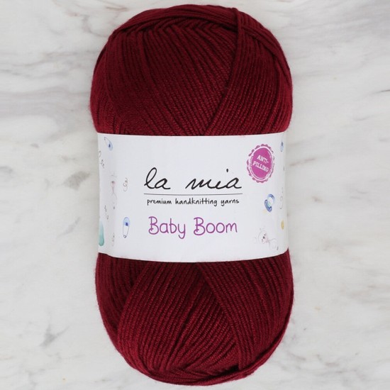 La Mia Baby Boom Bordo El Örgü İpi - 110 - 34453 La Mia Baby Boom Bordo El Örgü İpi - 110 - 34453