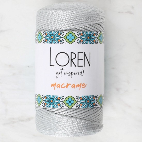 Loren Macrame Gri El Örgü İpi - RM 060 - 34331 Loren Macrame Gri El Örgü İpi - RM 060 - 34331