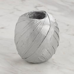 Loren Natural Raffia 30 gr Gümüş Kağıt İp