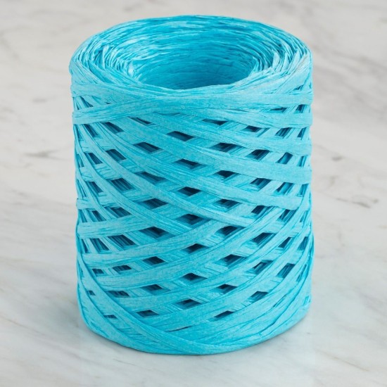 Loren Natural Raffia 90 gr Turkuaz Kağıt İp - 20 Loren Natural Raffia 90 gr Turkuaz Kağıt İp - 20