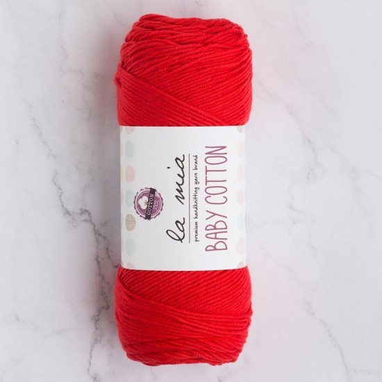 La Mia Baby Cotton Nar Çiçeği El Örgü İpi - L004 - 33644 La Mia Baby Cotton Nar Çiçeği El Örgü İpi - L004 - 33644